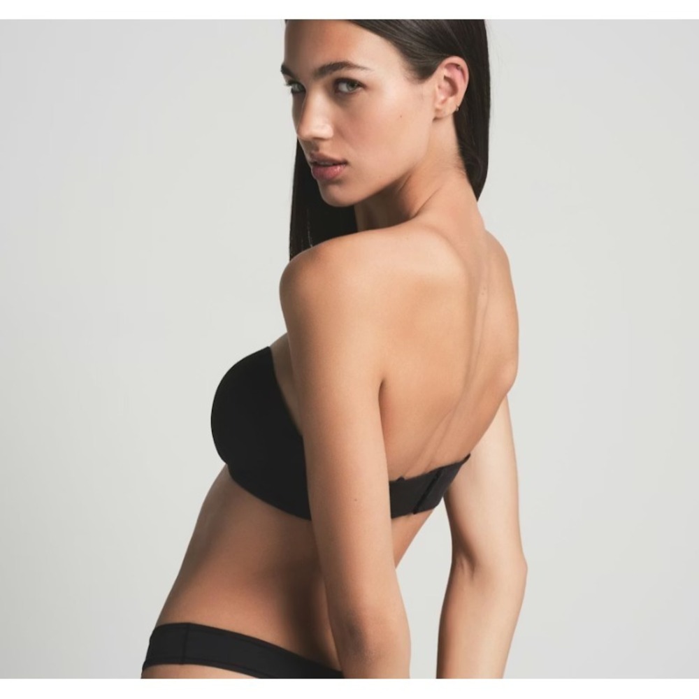 Skims Ultimate Push-Up Strapless Bra BA-BAN-9056 Onyx, 34DD - Picture 5 of 5